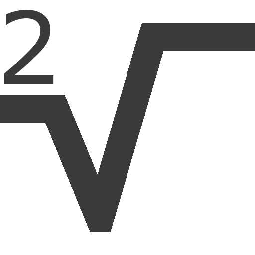 Square root symbol icon