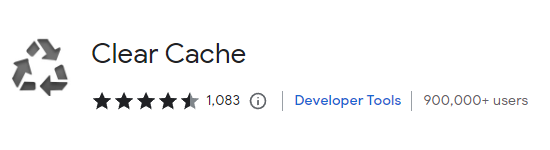 Clear Cache in Chrome webstore